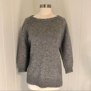 Ann Taylor Knit Alpaca Wool Blend 3/4 Sleeve Sweater Size XL